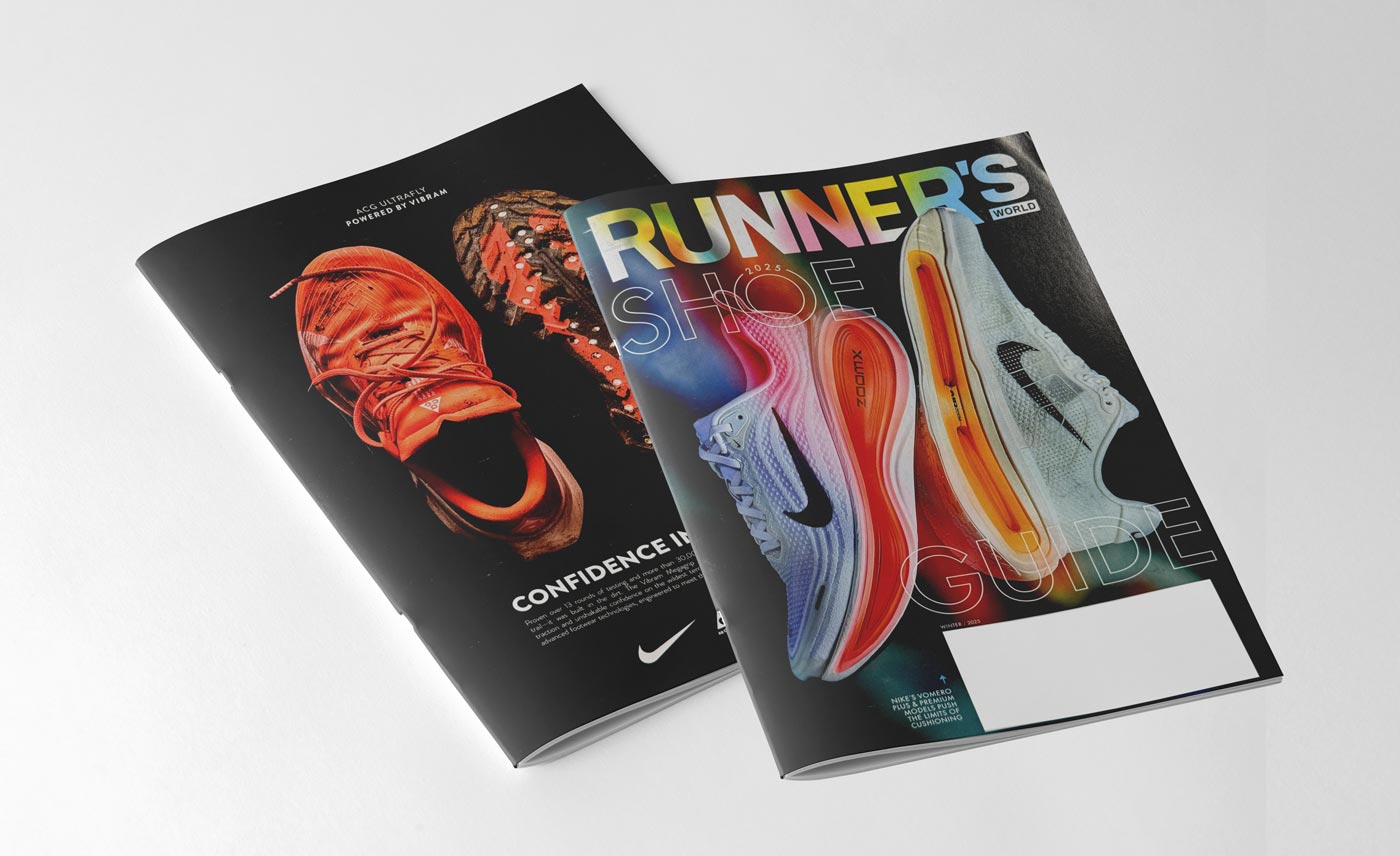창신 러닝화, 글로벌 러닝 매거진 표지 장식