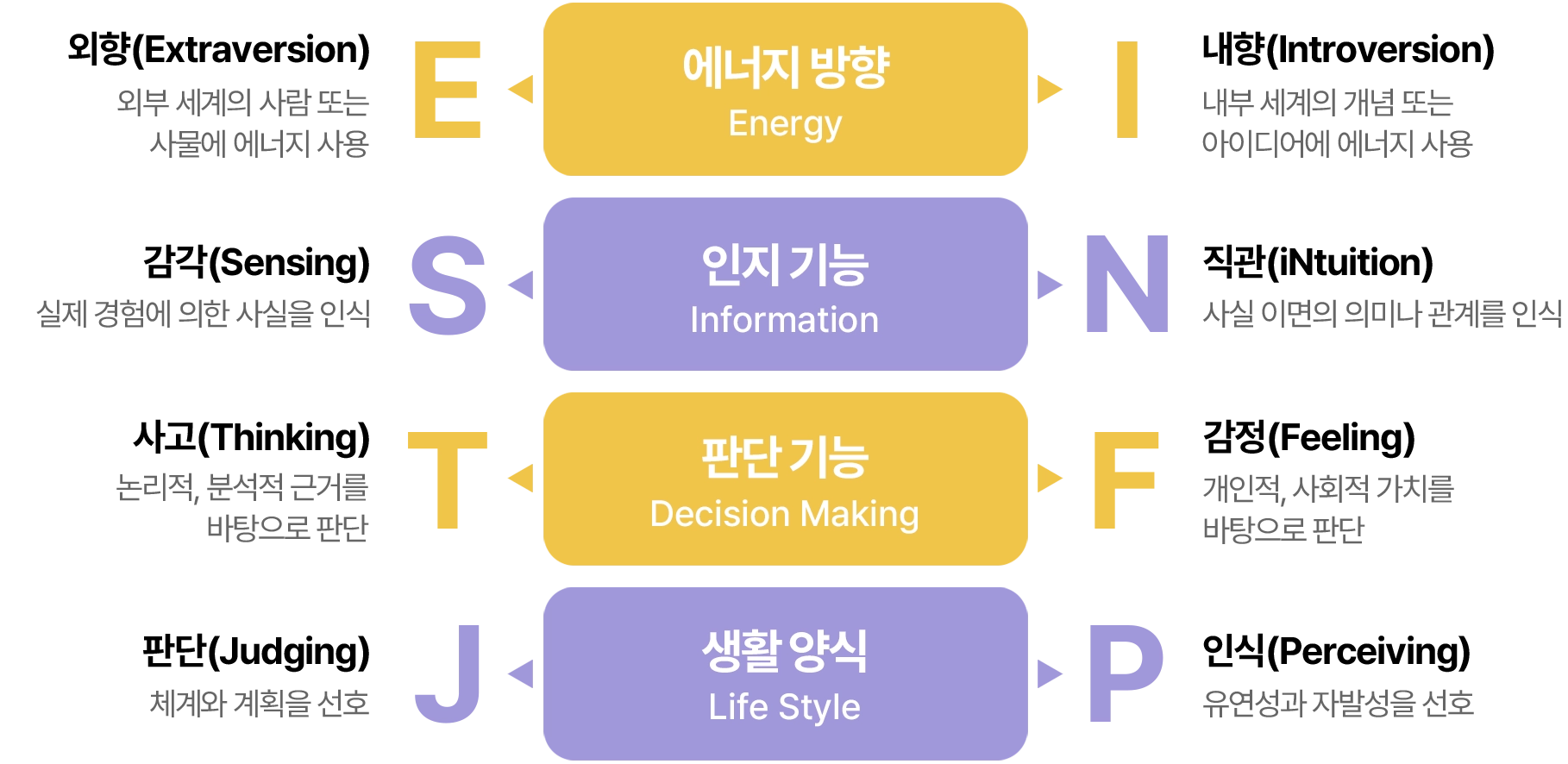 MBTI 유형 분류 MBTI 유형 분류