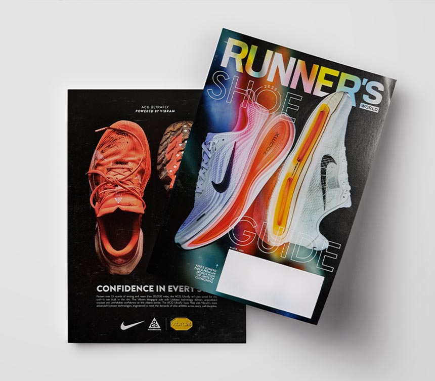 창신 러닝화, 글로벌 러닝 매거진 표지 장식